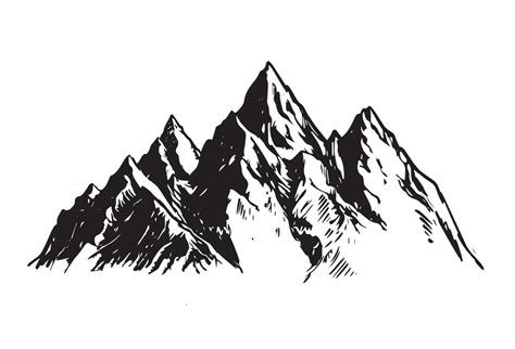 Rocky Mountains Hand Drawn Style Vector Illustration 23783668 Vector