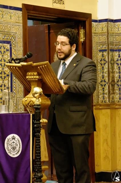 Juan Manuel Labrador Pregonero De La Semana Santa Del Distrito San