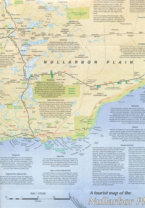 Nullarbor Plain Map Carto Graphics - Maps, Books & Travel Guides