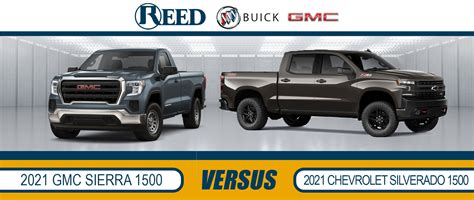 2021 Gmc Sierra 1500 Vs 2021 Chevy Silverado Truck Comparison