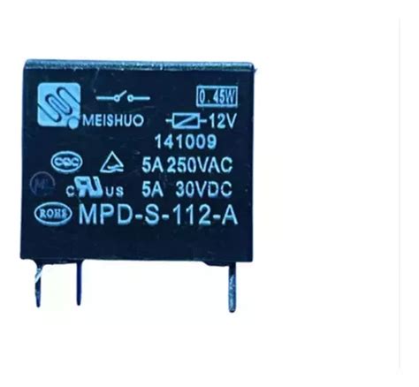 Rele Mpd S 112 A 12v 5amp 4 Terminal Meishuo 1 Unidade MercadoLivre