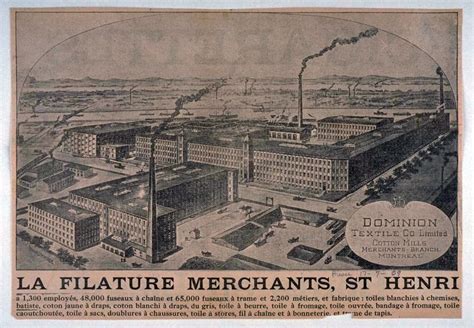 La Merchants Dominion Textile Made In Lachine