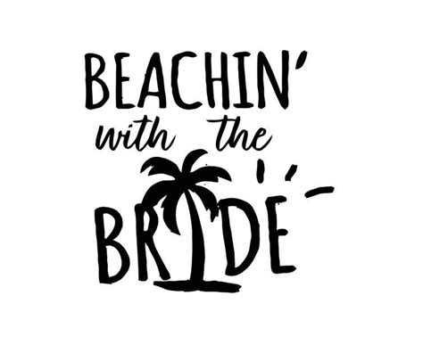 Beachin Bride Set Svg Cut File Etsy