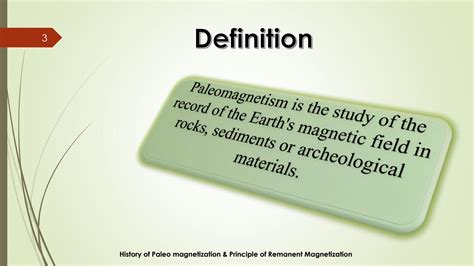 SOLUTION: History of paleomagnetism principle of remanent magnetization ...