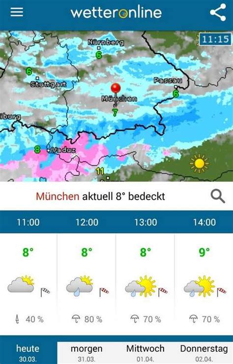 Android App WetterOnline Pro Mit Regenradar Kostenlos