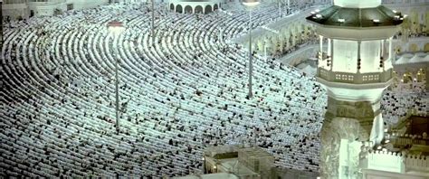 Azan And Worlds Largest Muslim Pilgrims Hajj Prayer In Mecca Kaaba