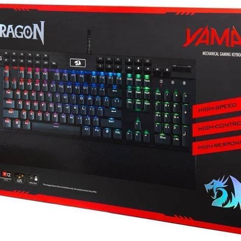 Teclado Mecanico Redragon Yama Rgb Negro Switch Purple