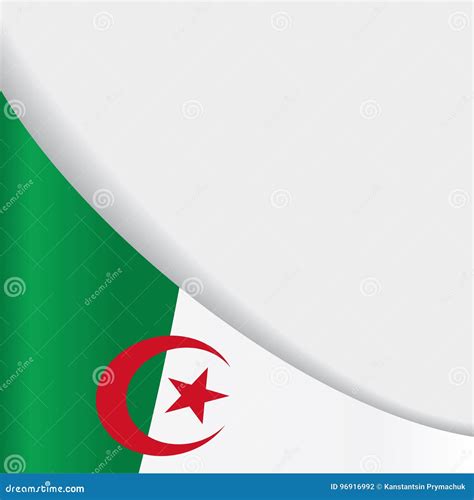 Algerian Flag Background. Vector Illustration. Stock Vector ...