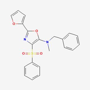 Benzenesulfonyl N Benzyl Furan Yl N Methyl Oxazol Amine