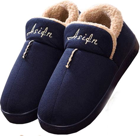 Mujer Invierno Zapatillas De Estar Casa Cerradas Calienta Pantuflas