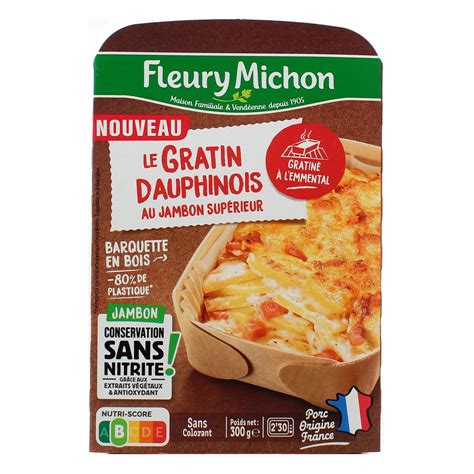 Acheter Fleury Michon Le Gratin Dauphinois au Jambon Supérieur 300g