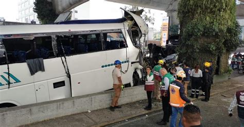 Imágenes Choca Camión Turístico En Periférico Sur Y Deja Un Muerto Y 55 Heridos Diario De México