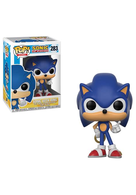 Sonic The Hedgehog Funko Pop Vinyl Figure With Ring