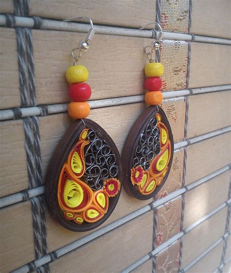 Quilled Earrings Filigrana Aretes Joyeria