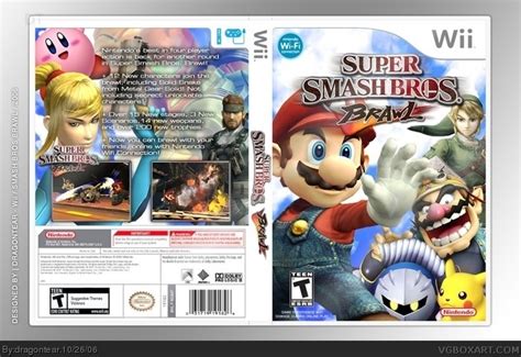 Super Smash Bros Brawl Wii Box Art Cover By Dragontear