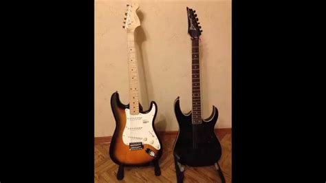 Fender Squier Affinity Stratocaster Vs Ibanez RGR321EX YouTube