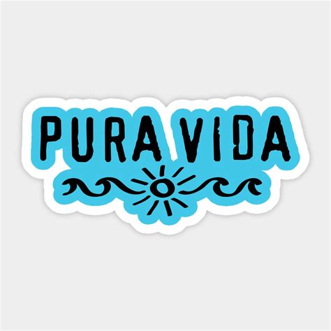 Pura Vida Costa Rica Sticker Pura Vida Artofit