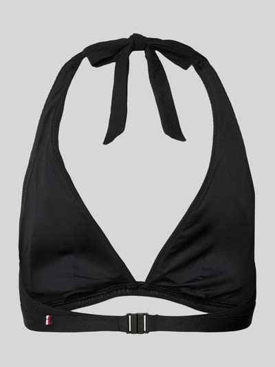 TOMMY HILFIGER Bikini Oberteil Mit Neckholder Black Online Kaufen