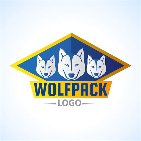 Free Vector | Wolfpack branding logo template