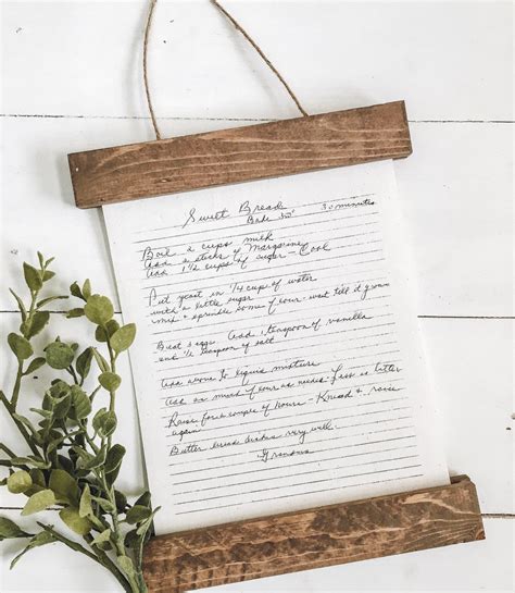 Handwritten Keepsakes Recipe Letters Wall Art Canvas Art Etsy