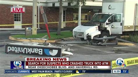 3 Men Sought After Smashing Big Truck Into Atm