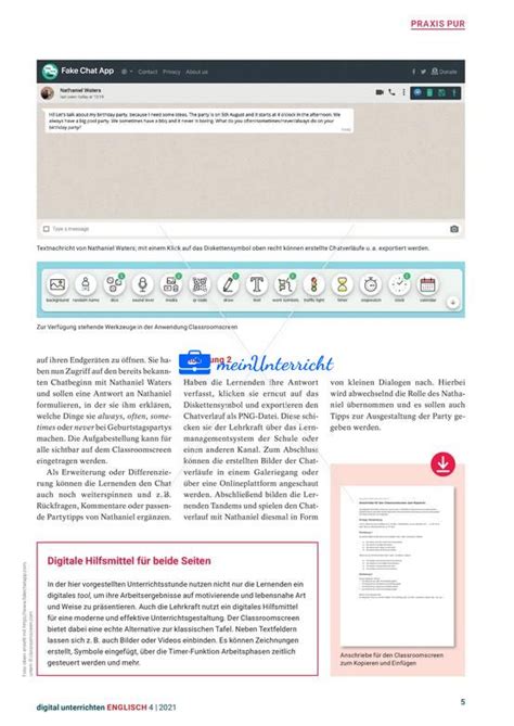 Digital Unterrichten Englisch 4 MeinUnterricht