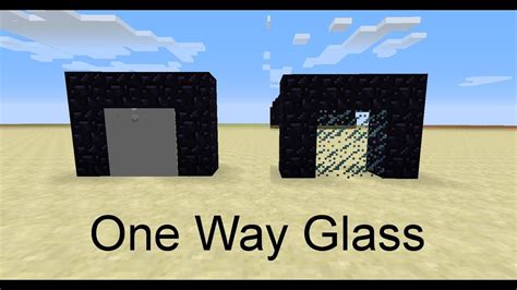 Minecraft One Way Glass Walls In 13w38a YouTube