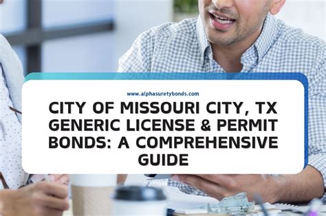 City Of Missouri City Tx Generic License Permit Bonds A