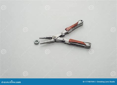 Hex Nuts And Pliers Stock Image Image Of Object Clamp 177487595