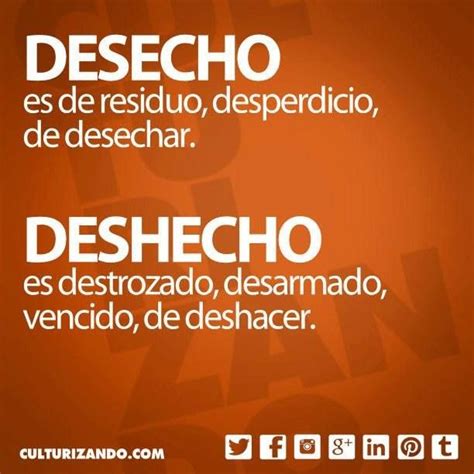 Desecho Deshecho Spanish Writing Learning Spanish Spanish Language