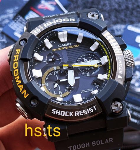 G Shock Frogman Yellow Black Solar Divers Watch Gwf A A Men S