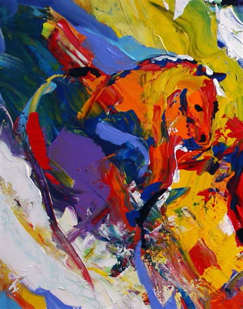 Daily Painters Abstract Gallery: Horse 2 Spring Abstract Horse Painting ...