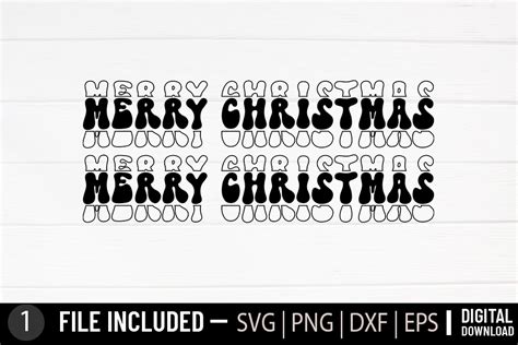 Merry Christmas Retro Christmas Svg Graphic By Svg Zone · Creative