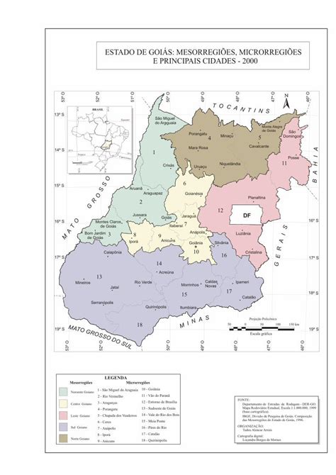 Pdf Estado De GoiÁs MesorregiÕes MicrorregiÕes E …€¦ · Mapa