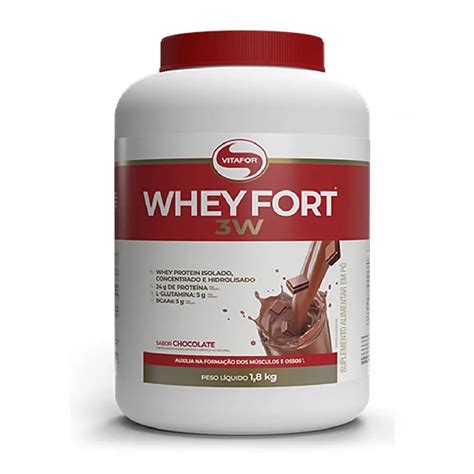 Whey Fort Vitafor Isolado E Concentrado 1800g