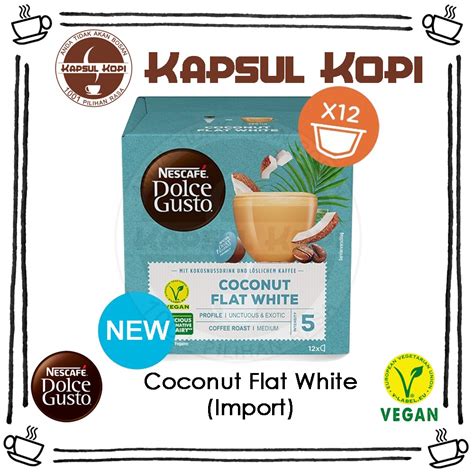 Jual Coconut Flat White Kapsul Kopi Impor Nescafe Dolce Gusto Coffee