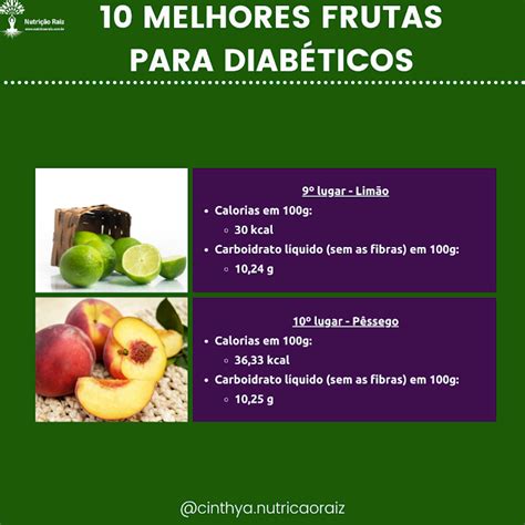 10 melhores frutas para diabéticos