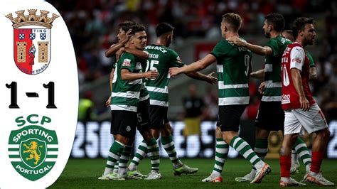 Highlights Sc Braga Vs Sporting Resumo Liga Youtube