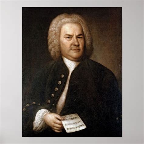 Johann Sebastian Bach Portrait Poster | Zazzle.com