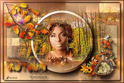 Gemaakt Door Andere Les Golden Autumn Maantje Psp Design