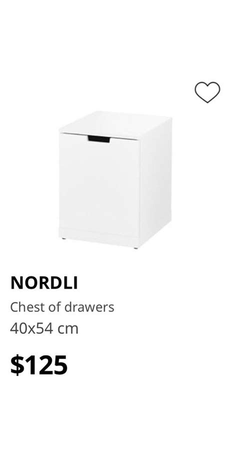 Nordli Ikea Set Of 3 Chest Of Drawers Furniture And Home Living Furniture Shelves Cabinets