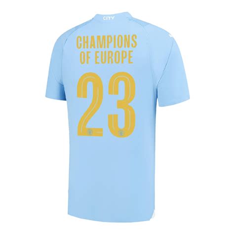 Camiseta Auténtica Manchester City 2023 24 Primera Equipación Local