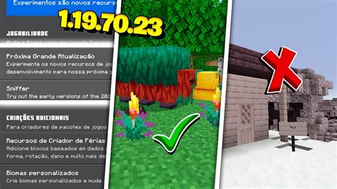 🔥minecraft Pe 1 19 70 23 Beta Atraso No Android Sniffer Arqueologia