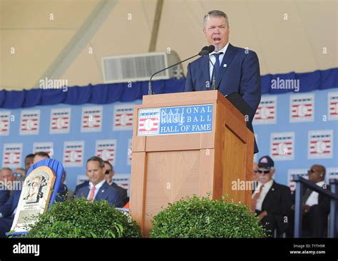 Atlanta Braves Chipper Jones Delivers His Baseball Hall Of Fame