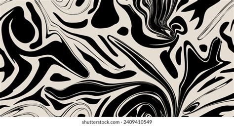 Abstract Swirl Line Seamless Pattern Chaotic 库存矢量图（免版税）2310775151 ...