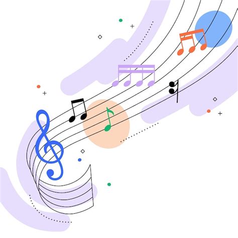 Premium Vector Music Notes Illustration