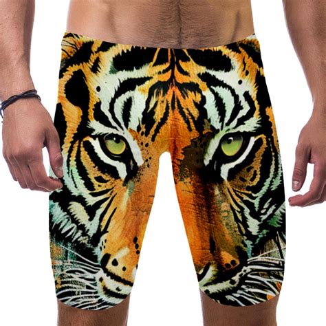 Swim Jammers For Men Swim Briefs For Men Modern Tropical Jungle