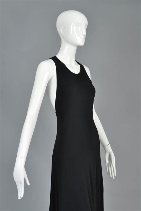 Spectacular Cutout Calvin Klein Collection Black Gown Bustown Modern