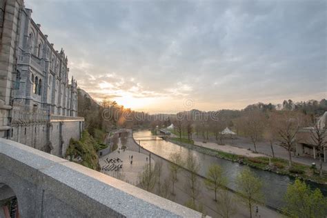 Sanctuary of Our Lady of Lourdes, France Editorial Photo - Image of ...