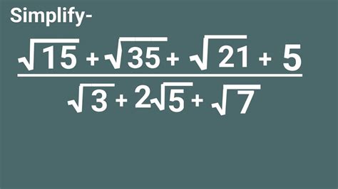 A Nice Olympiad Math Question Radical Simplification How To